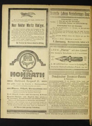 Herr Rektor Mortiz Rüdiger : [Nekrolog]
