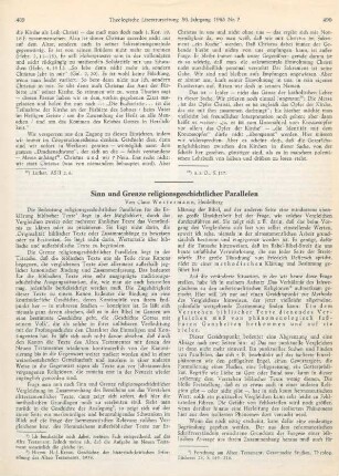 489-496 Sinn und Grenze religionsgeschichtlicher Parallelen