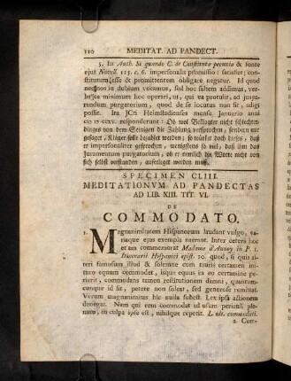 110-132, Ad Lib. XIII. Tit. VI. Commodati Vel Contra