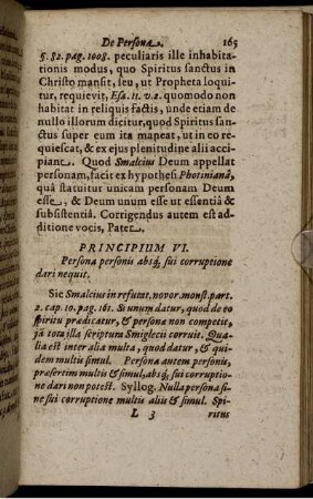 Principium VI. Persona personis absq[ue] sui corruptione dari nequit.