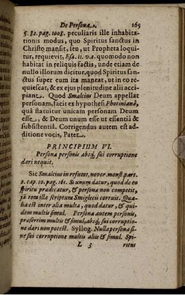 Principium VI. Persona personis absq[ue] sui corruptione dari nequit.