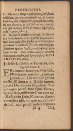 In festo sanctissimae Trinitatis ...