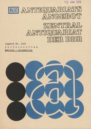 Nr. 1305: Zeitschriften Medizin-Zahnmedizin
