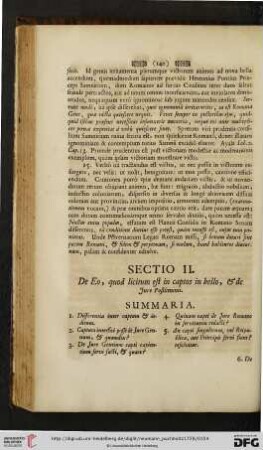 Sectio II