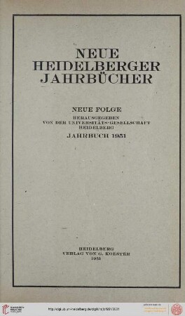 N.F.: Neue Heidelberger Jahrbücher