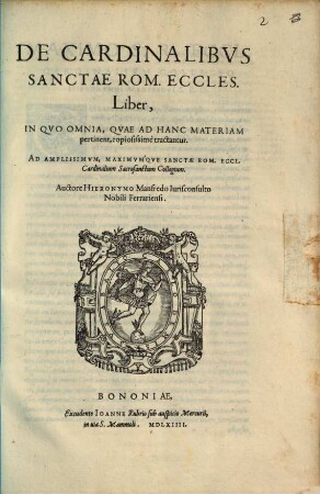 De cardinalibus Sanctae Romanae ecclesiae liber
