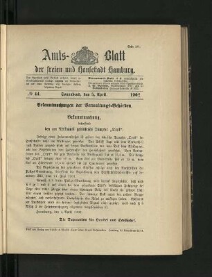 No. 44. 5. April. 1902.