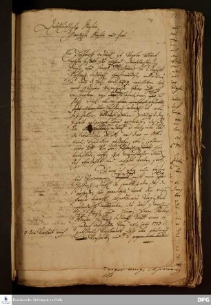Brief von August Hermann Francke an Sophie Auguste von Anhalt-Bernburg.