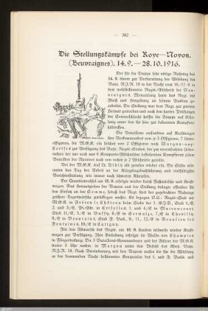 Die Stellungskämpfe bei Roye-Noyon (Beuvraignes)