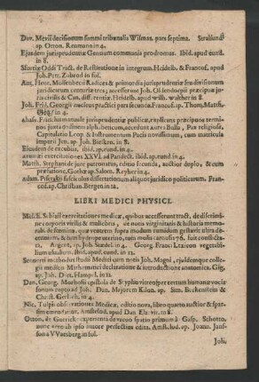 Libri Medici Physici.