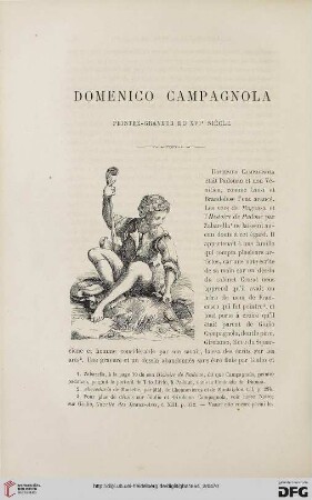 17: Domenico Campagnola, [1] : peintre-graveur du XVIe siècle