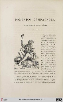 17: Domenico Campagnola, [1] : peintre-graveur du XVIe siècle