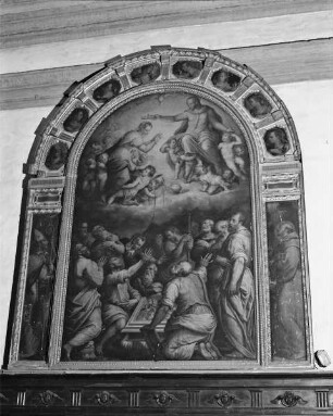 Marienkrönung mit Heiligen