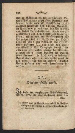 XIV. Vereine Hilfe wirkt