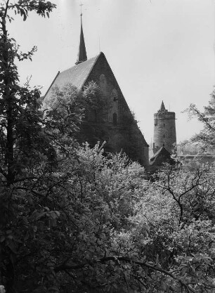 Bautzen. Michaeliskirche und Alte Wasserkunst