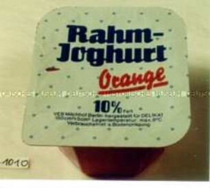Becher für Rahm-Joghurt "Orange"