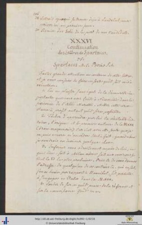 XXXVI.-XL. Lettres.