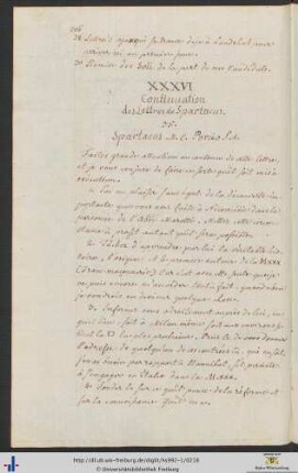 XXXVI.-XL. Lettres.