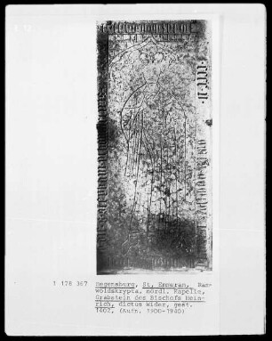 Grabstein des Bischofs Heinrich, gestorben 1402