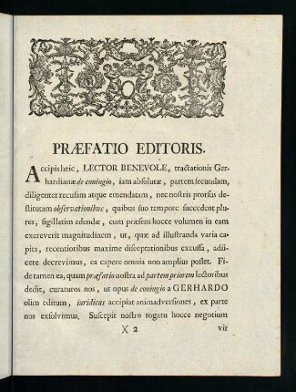 Praefatio Editoris