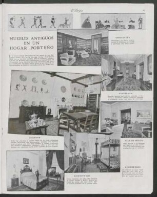 Muebles antiguos en un hogar porteño