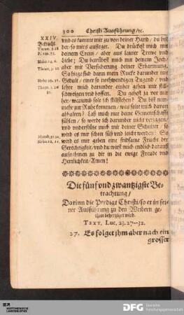 Die fünf und zwantzigste Betrachtung [...].