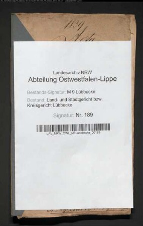 Erblasser: Brinkmann, Marie Hedewig: