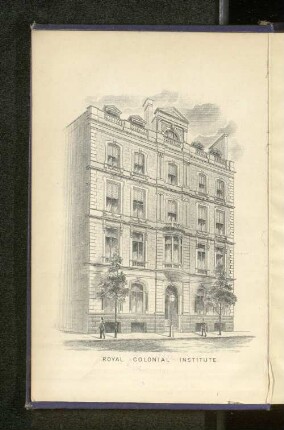 Illustration of Institute Building. : Royal Colonial Institute