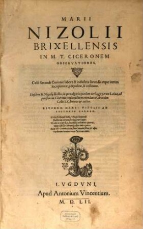 Observationes in M. T. Ciceronem