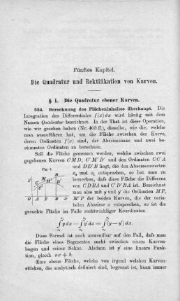 Fünftes Kapitel. Die Quadratur und Rektifikation von Kurven.