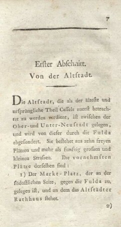 [Die vornehmsten Plätze.]