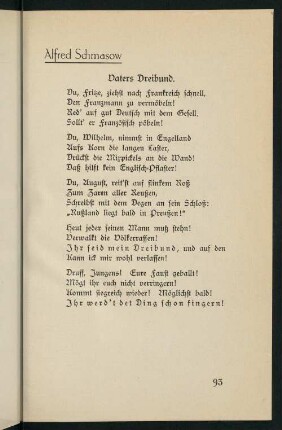 93-113, Vaters Dreibund - Deutschland
