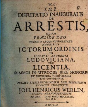 De arrestis