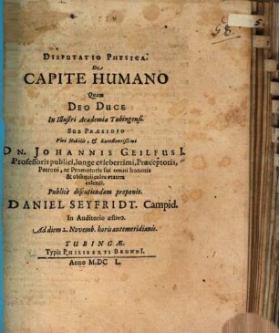 Disp. phys. de capite humano