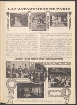 La presentación del Duque de Amalfi. - Exhibición gimnastica - [Fotografías]