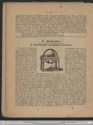 Häckselmaschine nach Richmond und Chandler