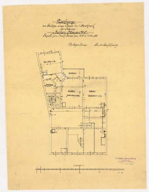 Wohnhaus Arons, Berlin: Grundriss 1.OG 1:100