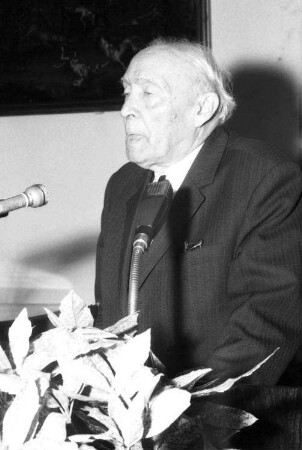 Freiburg: Kaufhaussaal; Festakt; Prof. Oskar Wittstock; Ansprachen