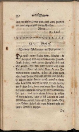 XLVIII. Brief. Charlotte Wellmann an Philippine