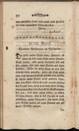 XLVIII. Brief. Charlotte Wellmann an Philippine