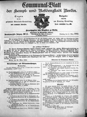 1882,13: No. 13, 26. März 1882