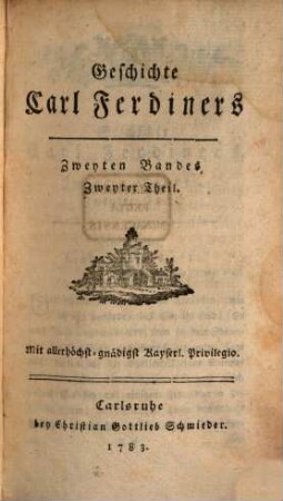 Geschichte Carl Ferdiners, 2,2