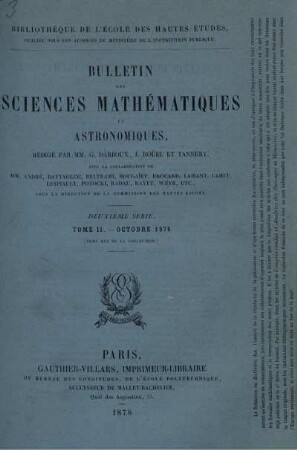 Tome II. - Octobre 1878.