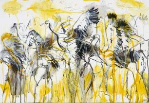 Grus grus - Kraniche im Abflug I