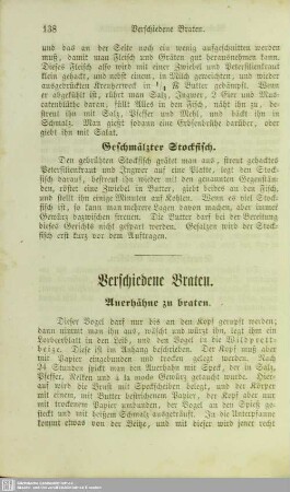 Verschiedene Braten