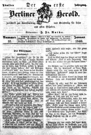 Nummer 12, Januar 1846