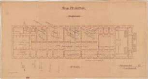 Voit, August von; München; Neue Pinakothek - Grundriss EG