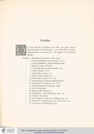 Hochbau