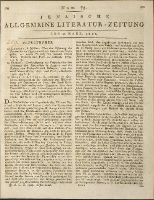 Num. 72. Den 26. März 1805