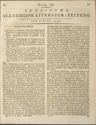 Num. 72. Den 26. März 1805
